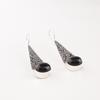 Natural Black Tourmaline 925 Sterling Silver Jewelry Handmade Earrings 1.9" EE-165-30
