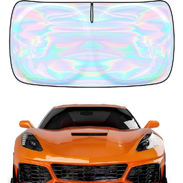 Windshield Sun Shade Cover For Kia Forte -2025 - Sunshade Compatible With Kia Forte Foldable Front Window Sunshade Sun Visor Protector Block UV Rays