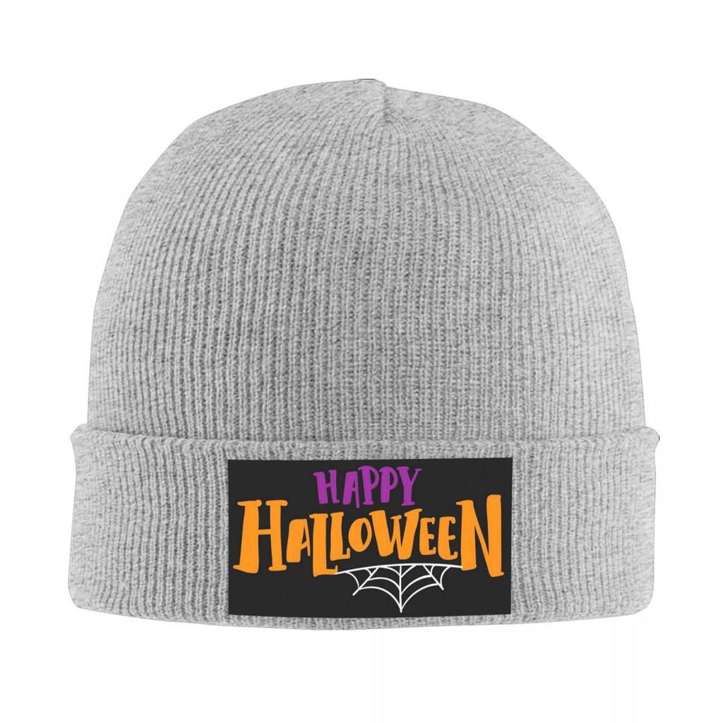 Bonne Fête d'Halloween Bonnet Tricoté Chaud Mode Bonnet Chapeau Automne Hiver Extérieur Bonnets Chapeaux pour Adulte Unisexe