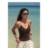 Elegantes Trägertop mit Perlen und integriertem BH – Sexy Retro-Stil für Damen