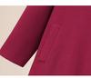 Women's Plus Size Stylish Slim-Fit Wool Winter Coat (Mid-length) 15266T