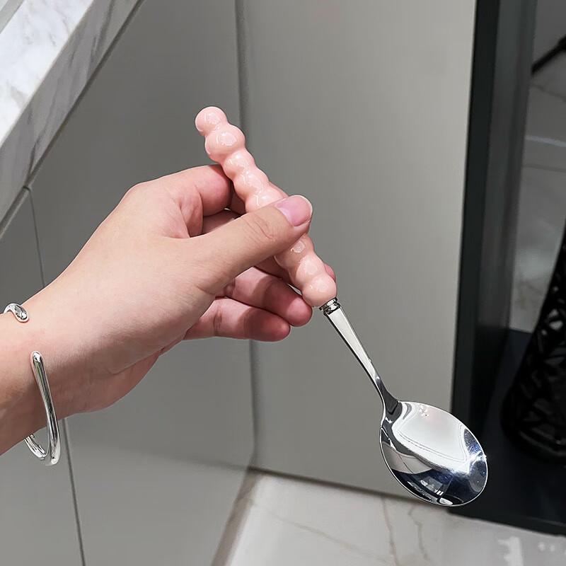 ZISIZ Pearl Handle Dessert Spoon Set