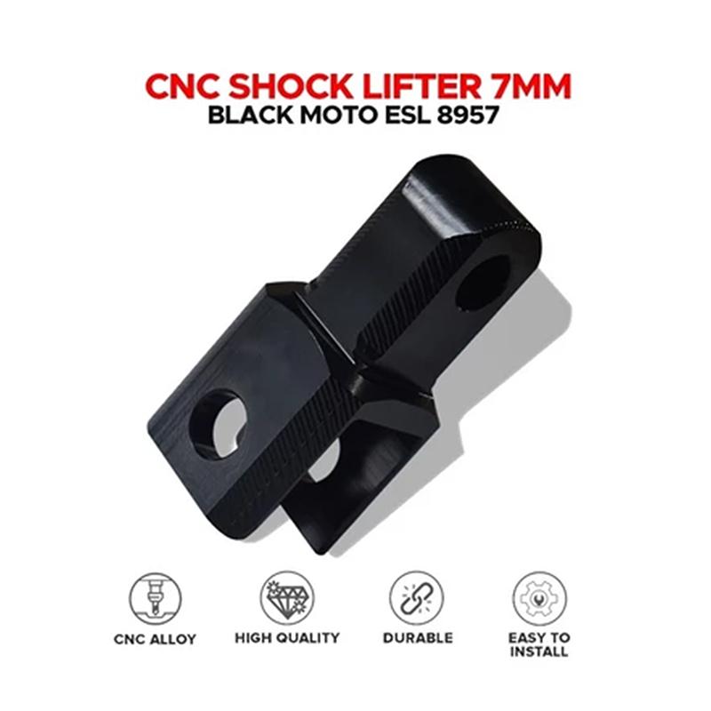 

Cnc Shock Lifter 7Mm Moto-Esl-8957 Cnc Alloy Shock Extension For Motorcycle 1pcs чёрный