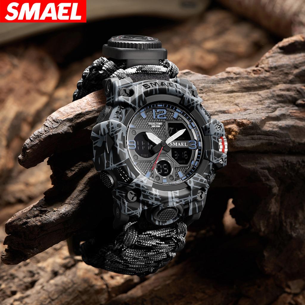 Sportovní hodinky Pánské LED hodinky Nové 50m Vodotěsné Digitální hodinky Nárazuvzdorné Sportovní hodinky pro muže Elektronické