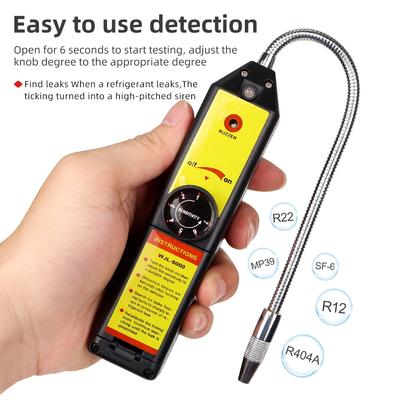 WJL-6000 Halogen-Leckdetektor R22a R410A R134A R4047A MP39 Gasdetektor Freon-Gasanalysator Kältemittel Klimaanlagen-Tester