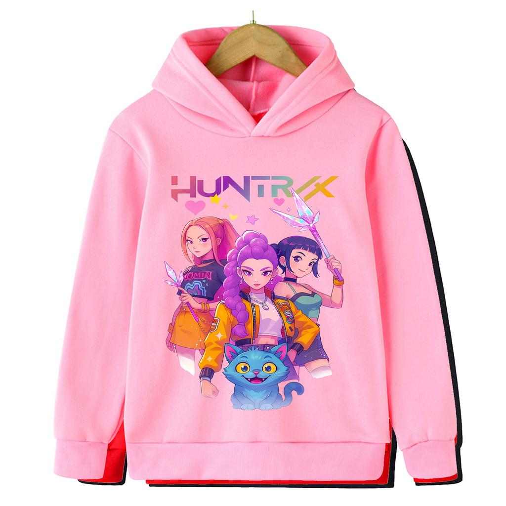 Kpop Devil Hunter Children's Clothing: Comfortable, Fashionable and Trendy Children's Sports Hoodies for Boys and Girls