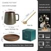 Japanese Retro Ceramic Mug Set – Creative Household & Office Coffee Cups with Gift Box