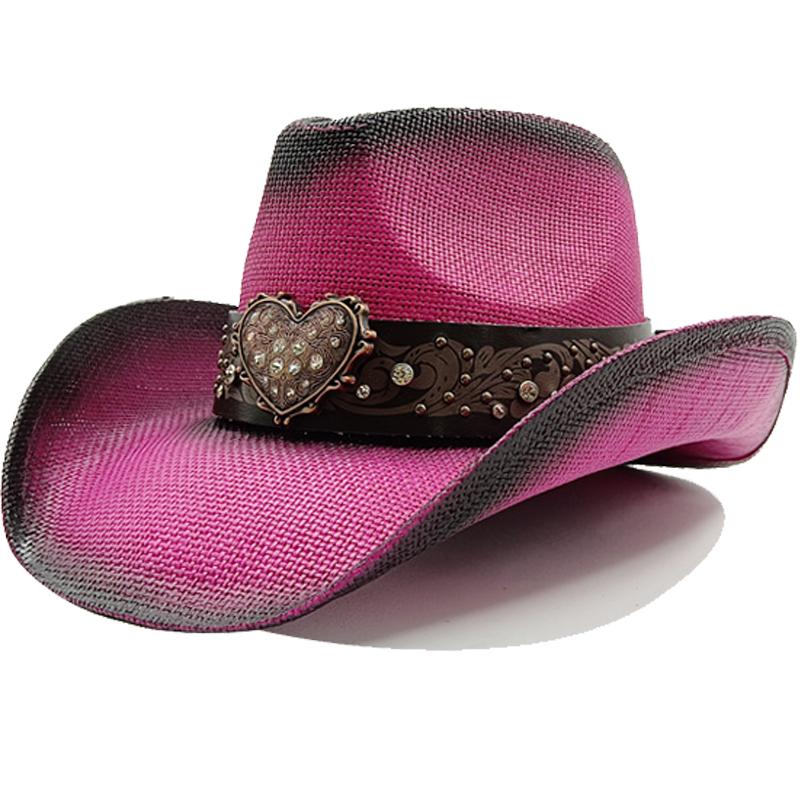 Thickened summer cowboy hat sun hat black summer thickened sun hat cowboy straw hat men and women beach hat