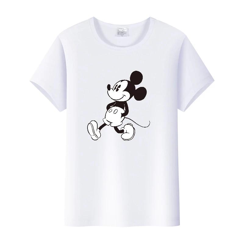 Vintage Cartoon Tshirt Mickey Mouse Tops Graphic Clothes Summer Blouses Short Sleeve T-shirt White Tees Unisex