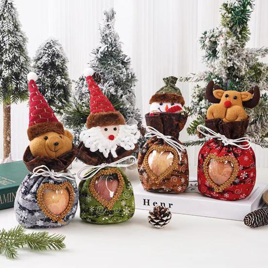 Candy Bag Reusable Christmas Treat Bag for Goodies Fruits Holiday