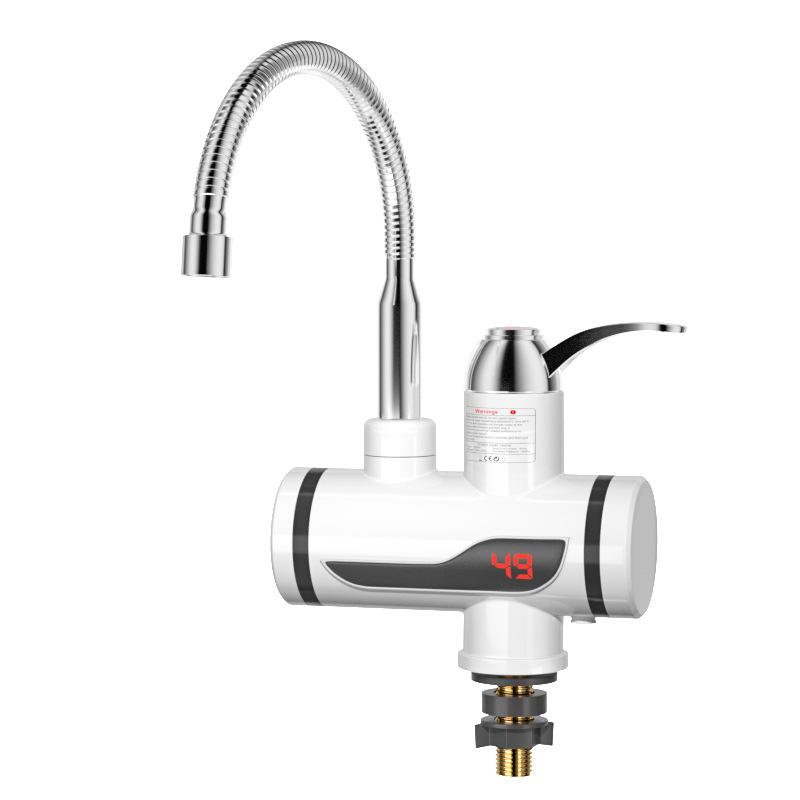 Home Instant Electric Hot Water Faucet - 3-Second Rapid Heating Tap for Kitchen Sink with Adjustable Temperature Control