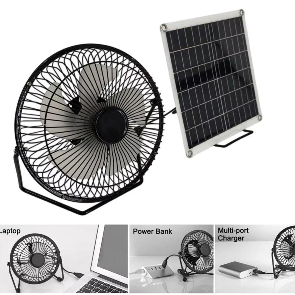 Low Noise Portable Fan Battery Operated Exhaust Fan Air Extractor Solar Fan  Office