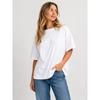 Women's regular black and white T-shirt, solid color short sleeved round neck T-shirt, spring and summer clothing
