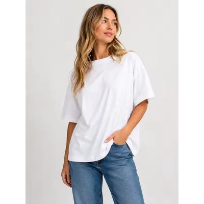 Women's Regular Black and White T-shirt, Solid Color Short Sleeved Round Neck T-shirt, Spring and Summer Clothing