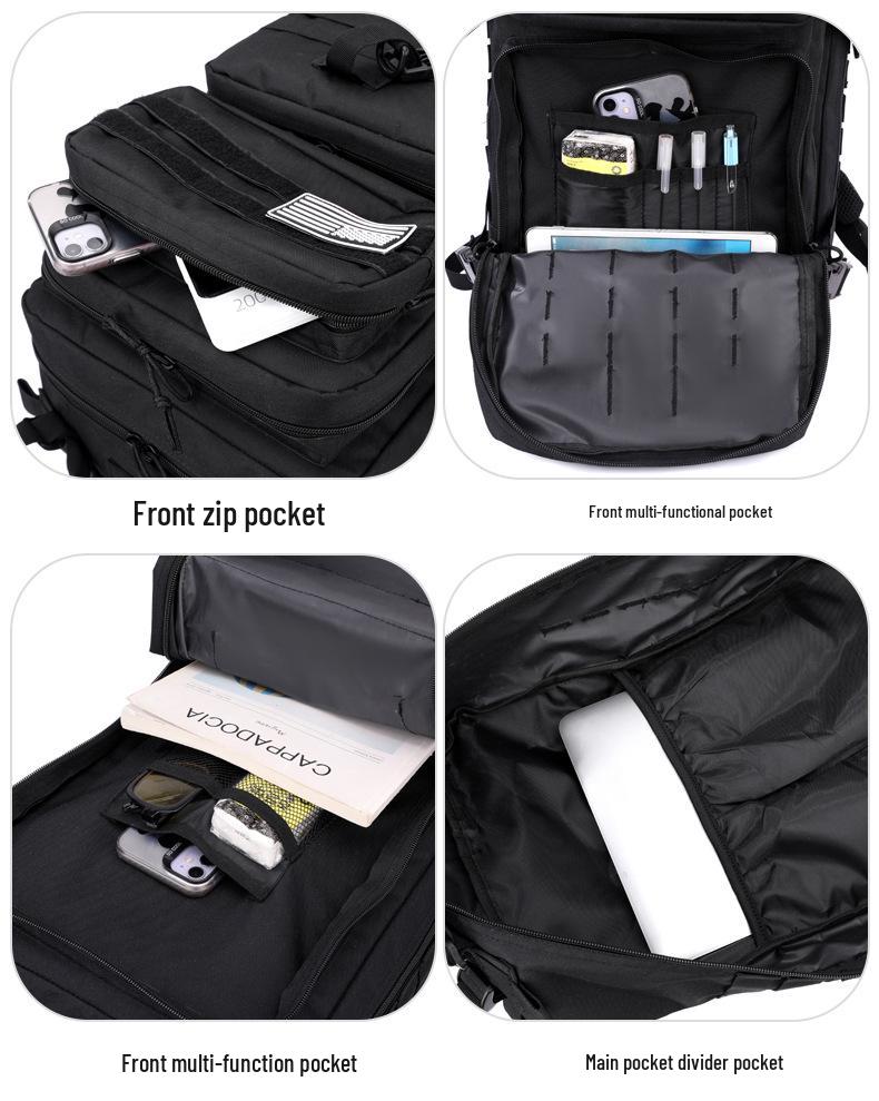 Large Waterproof Camouflage Tactical Backpack for Outdoor Mountaineering
