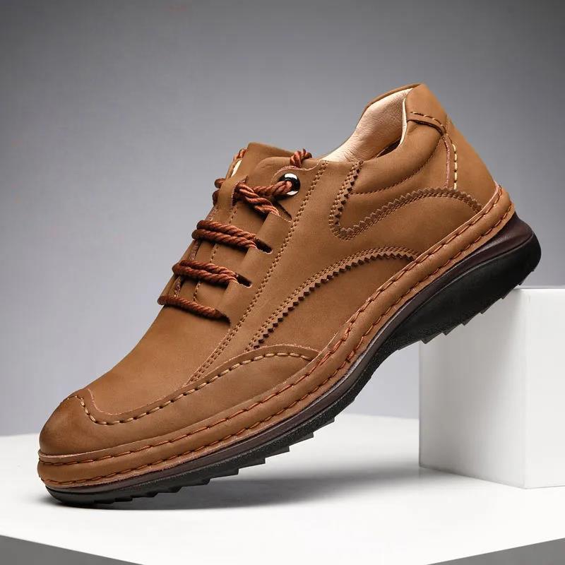

Модная и трендовая кожаная мужская повседневная обувь Бренд Деловая Универсальная Обувь Оксфорды на шнуровке Зимняя Бархатная Теплая Уличная Обувь 45 коричневый