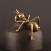 Vintage Style Handmade Brass Insect Craft Pendant for Rustic Home Decor