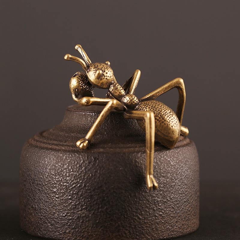 Vintage Style Handmade Brass Insect Craft Pendant for Rustic Home Decor