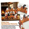 Cute Theme Picture Frame Halloween Photo Frame, Wooden Desktop Holder for Spooky Party Decoration Supplies And Festive Home Decor, Vintage Tabletop