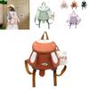 Cartoon Children Double Backpack For Kids With Nylon Material And Comfortable Curved Shoulder Straps For School Use