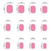 24Pcs Christmas Themed Press on Tips Scintillate Lined Striped Christmas Snowflake Design Short Square Artificial Nail Tips