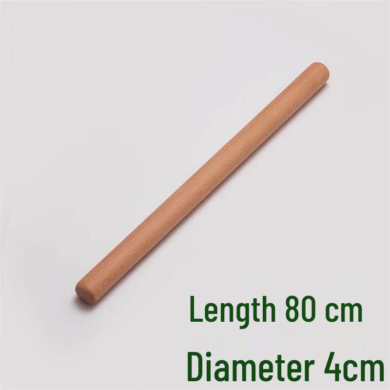 Thickened Solid Wood Rolling Pin and Kneading Mat Set