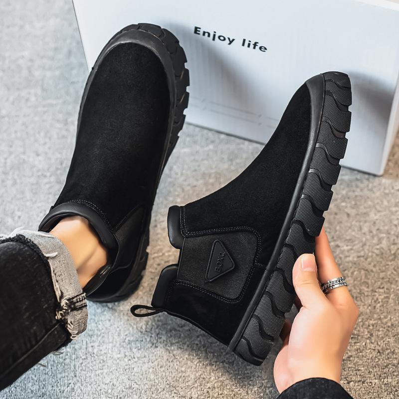 Winter New Retro Casual Velvet Martin Boots with Cotton Warm Snow Boots