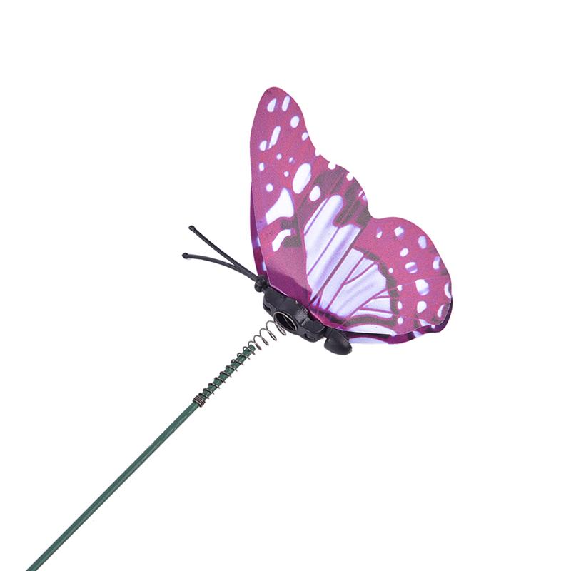 15Pcs/Lot Artificial Simulation Butterfly Stakes Garden Outdoor Decorations