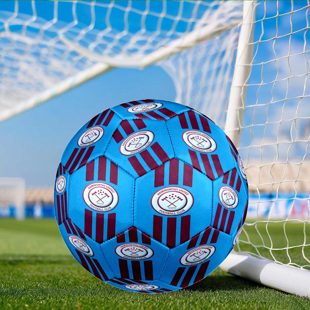 Ham-worthy United Football Club Soccer Ball Size 5 Soccer Ball, Machine-stitched, Soft and Comfortable, Suitable for Training and Matches Fan Gift