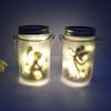 Waterproof Solar Fairy Night Light: Frosted Glass Bottle with Stars for Outdoor Garden Decoration