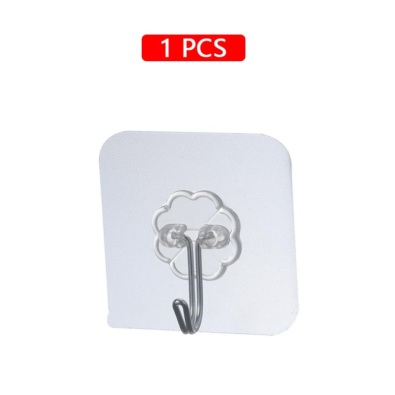 10/20 Pcs Hooks Transparent Strong Self Adhesive Door Wall Hangers Hooks Suction Heavy Load Rack Cup Sucker for Kitchen Bathroom