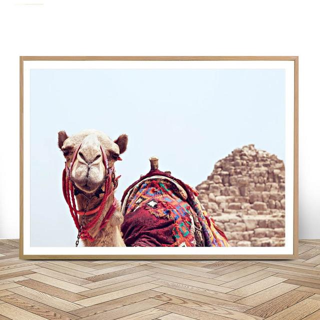 Wall Posters Animal Pictures On Loft Canvas Camel Art Prints for Room Design Paintings for Interior Frameless Home Decor