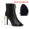2053 New Fashion Women Thin High Heels Dance Shoes Comfort Peep Toe Boot Indoor Suede Sole Customizable Sexy Stilettos Booties