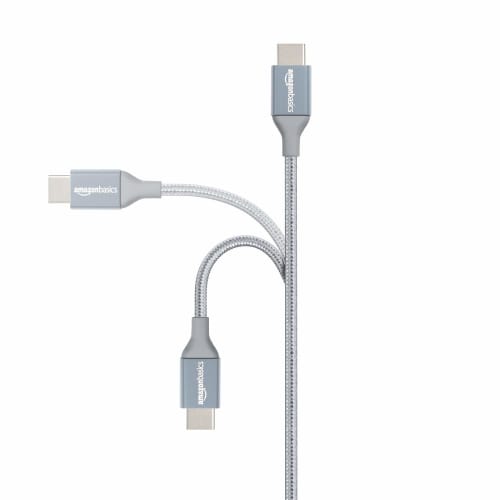 Basic USB C Cable (USB-C to USB-A 2.0) Fast Charging Nylon Braided Cord Speed ??480Mbps USB-IF Certified for Apple iPhone 15/iPad/Samsung Galaxy/Table