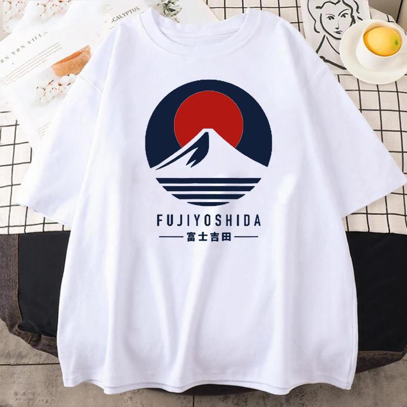 2025 Fujiyoshida Japan Fujiyoshida Fuji Fujiyoshida Mt.mens Summer Short Sleeve Fashion T-shirt Caual Short Sleeve Men Tops Tees