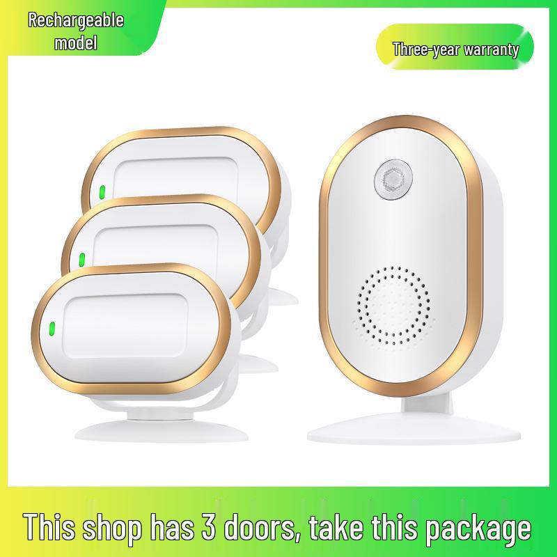 Sensor Store Entrance Alert: Welcomer Anti-theft Alarm and Split Doorbell for Supermarkets.