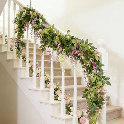 Efeu Künstliche Pflanzen Blumenranke Girlande Zimmer Haus Tisch Garten Festival Dekoration Hochzeitskranz Bogen Innen Außen Hof Geschenke