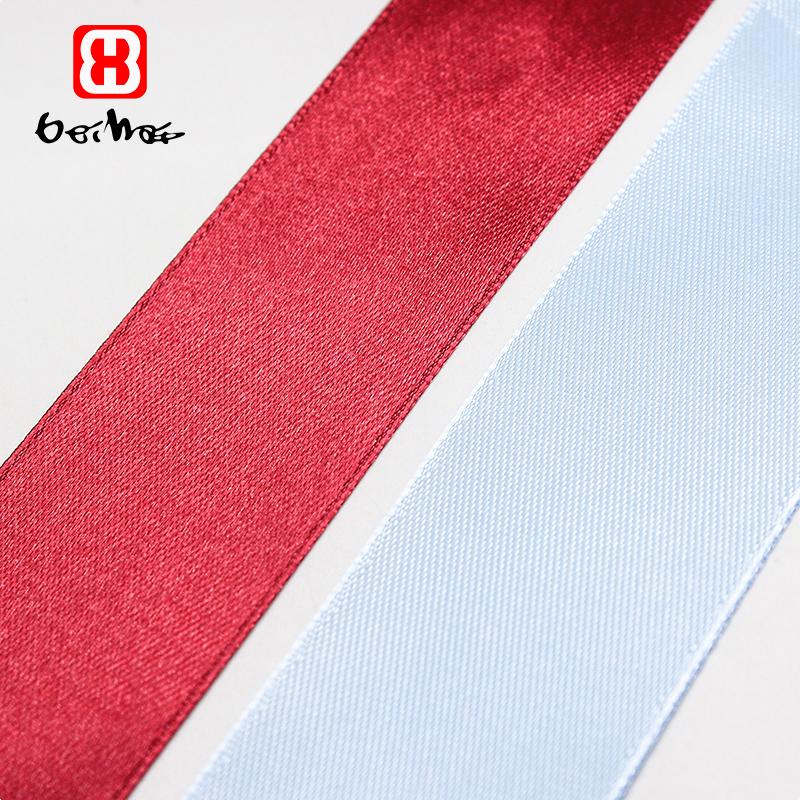and Retail 30 mm 100% Polyester Satin Ribbon Stocked Customized Ribbons With Logo  for Wrapping Ribbon