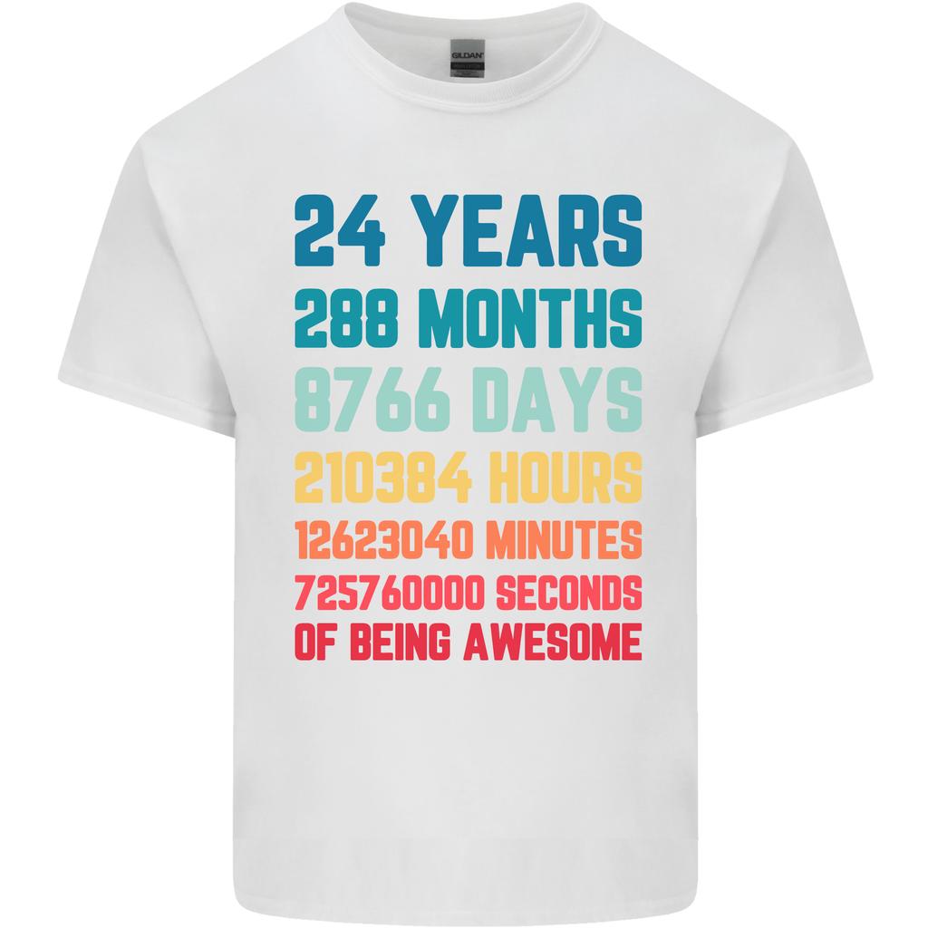 24th Birthday 24 Year Old Unisexs Light Cotton TShirt