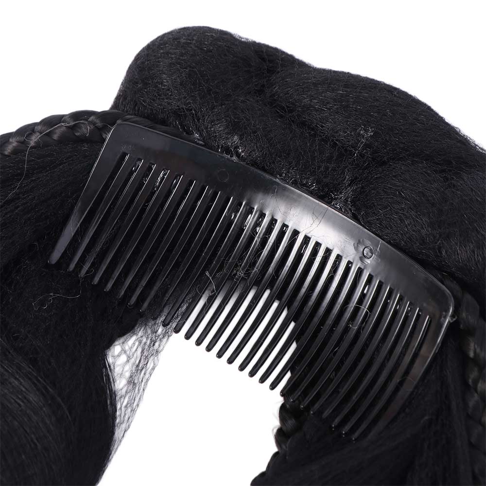 Synthetic Hanfu Ancient Costume Wigs Headdress Princess Hair Bun Cosplay Wig  for Kids