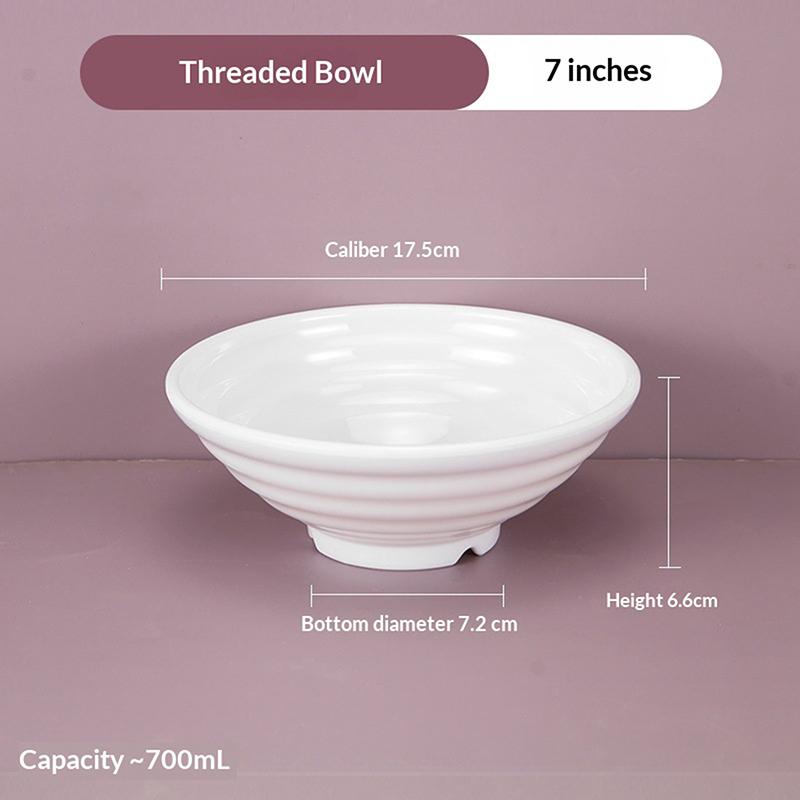 Melamine Noodle Bowl Household Plastic Tableware Restaurant Commercial Ramen Salad Bowl Thickened Not Easily Broken Soup Bowls