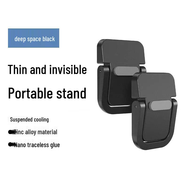 Foldable Zinc Alloy Laptop & Tablet Desktop Stand with Height Adjustment & Cooling Support