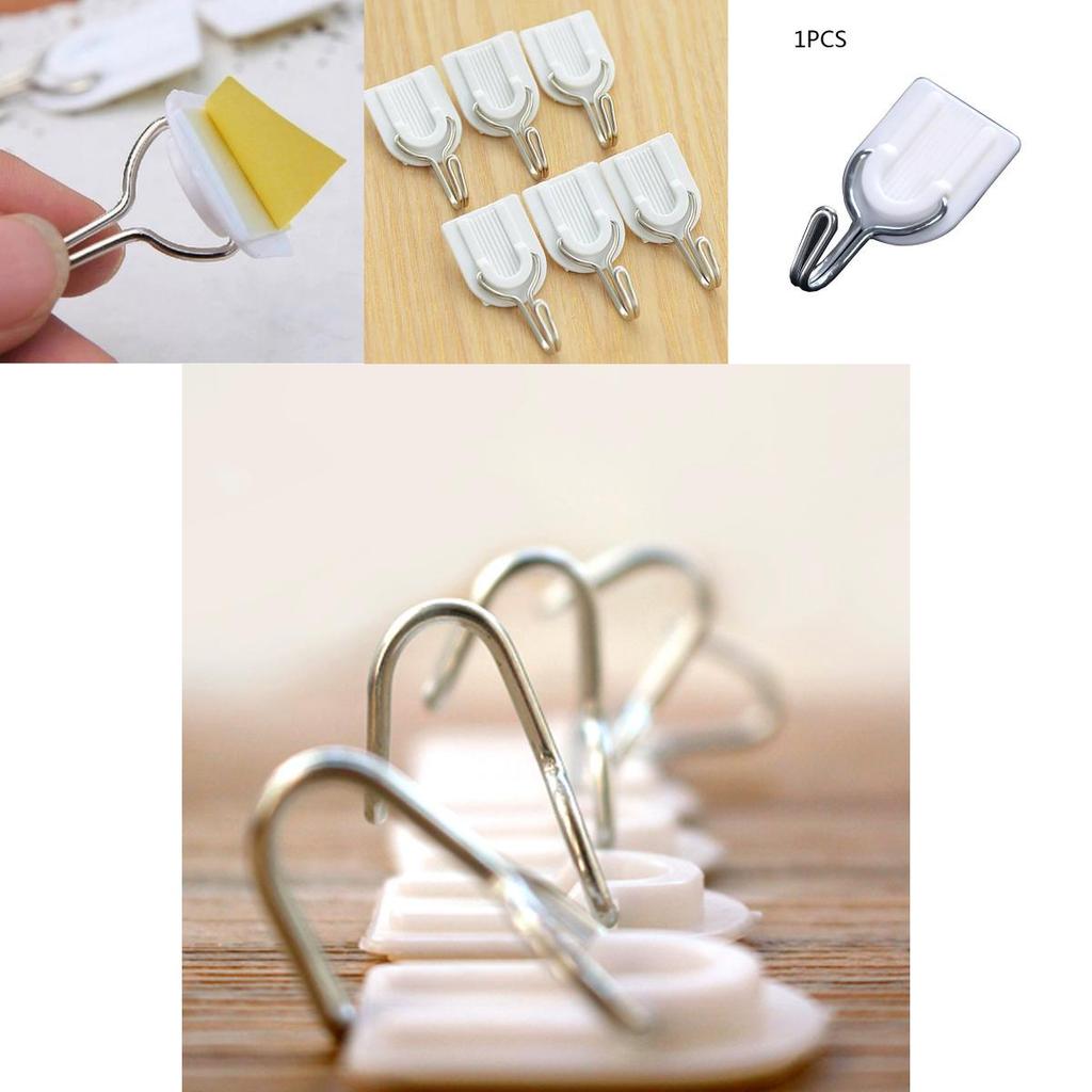 Premium Self Adhesive Hooks For Damage-free Wall Hanging In Kitchen And Bathroom