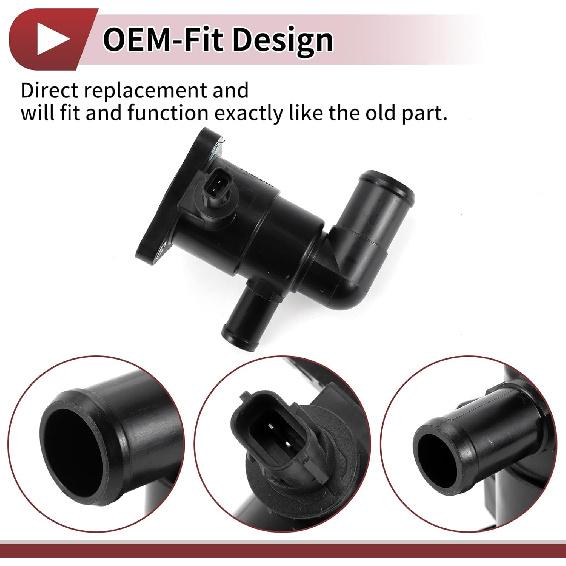 1 Pc Car Thermostat for SUZUKI SPLASH SWIFT/IV/MK/III for OPEL 4cyl 1.0L Inner Engine Coolant Thermostat Housing Assembly No.1767069L00 Black Plastic
