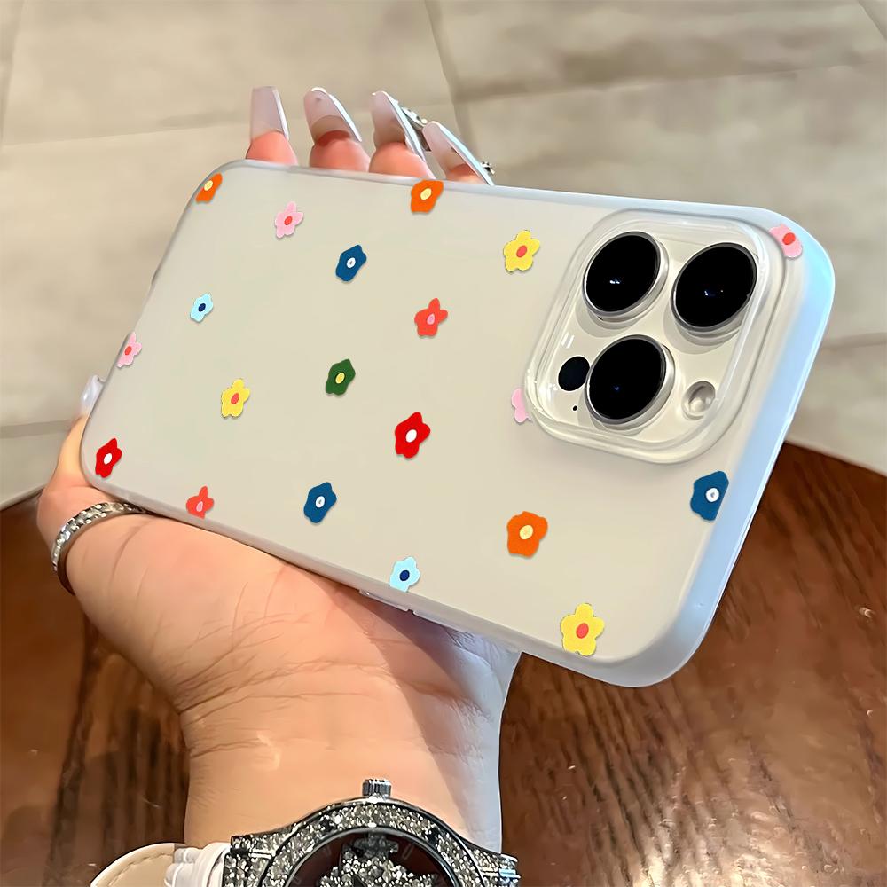 

Colorful Small Flowers Phone Case For Iphone 17 17air 16 15 14 13 12 11 8 7 Pro Max Mobile Protective Case Soft Fundas Cover iphone 11 Pro