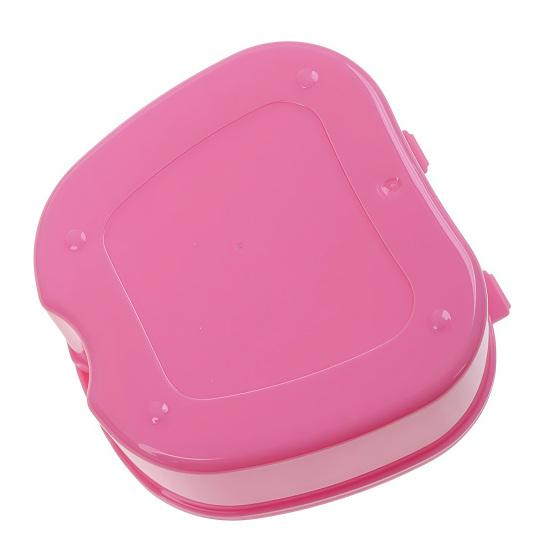 Zahnprothesen-Etui mit Zahnbürste Einweichbehälter für Zahnprothesen mit Siebeinsatz Unsichtbare Zahnspange Halter Mundschutz Dental Aligner Behälter Halter