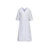 LESS Silk Linen Casual Short Sleeve Dress