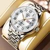 Fully Automatic Quartz Movement Watch Men's Luminous Calendar Waterproof Business In the Elderly Steel Watch