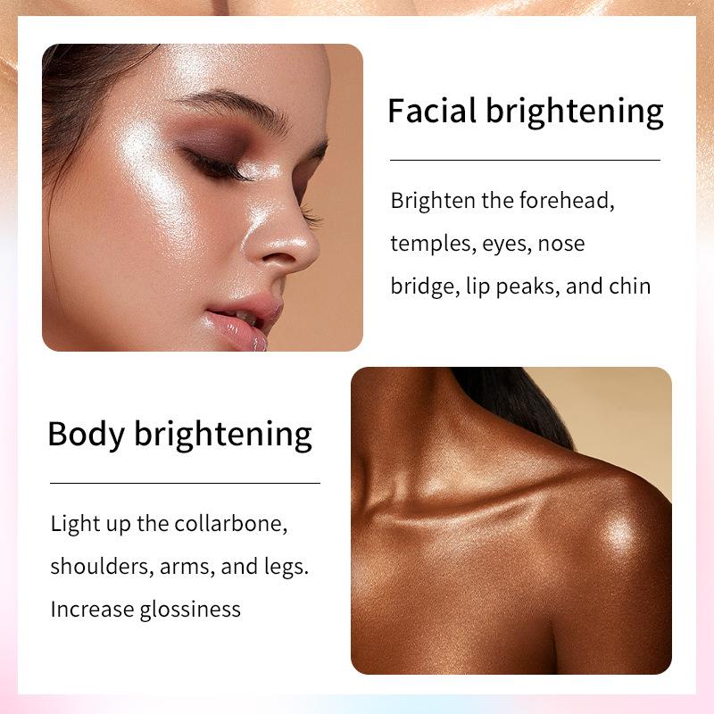 Bsimone 3D Face Brightening Highlighter Bar Cosmetic Face Contour Bronzer Shimmer Highlighter Stick Concealer Cream Makeup Tool