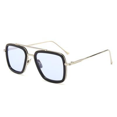 Gafas de Sol Metálicas de Moda para Hombre Montura Cuadrada de Moda Gafas de Sol Vintage de Lujo de Diseñador Gafas Cartier para Mujer Gafas